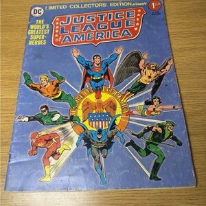 Vintage Limited Collectors Edition Justice League of America Comic Fair Condit